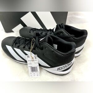 Adidas Adizero Impact.2 MD Men’s Football Cleats Black and White